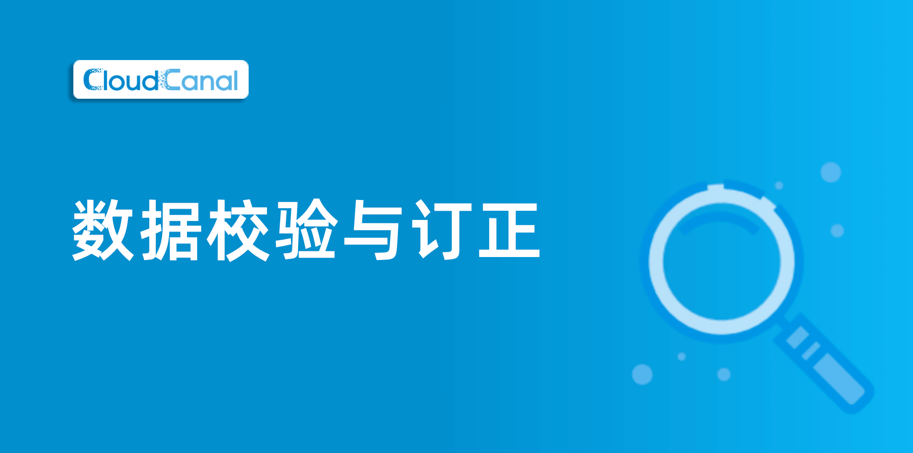 数据校验与订正